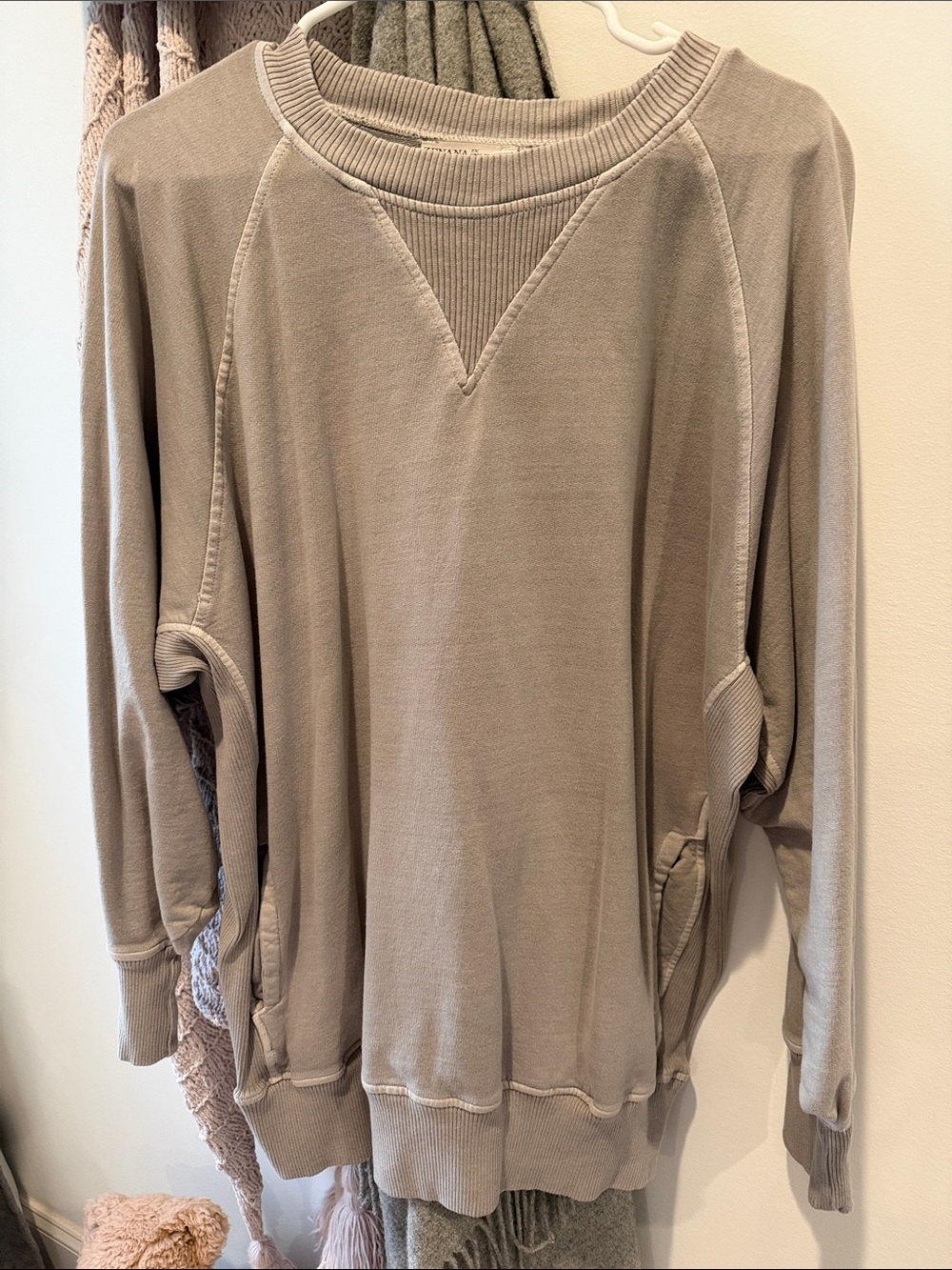 Men's Crewneck Pullover Sweater - Taupe
